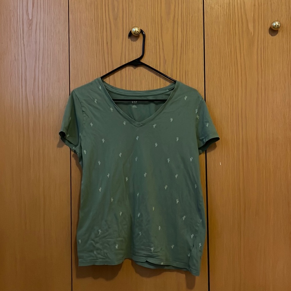 Green cactus shirt sleeve